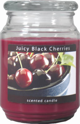 Hardware store usa |  18OZ BLK Cherry Candle | 3297565 | CANDLE LITE