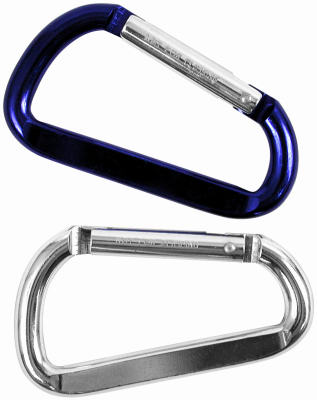 Hardware Store USA | 2PK Carabineer Key Ring | Pack Of 6