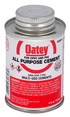 Hardware store usa |  4OZ CLR AP Solv Cement | 30818 | OATEY COMPANY