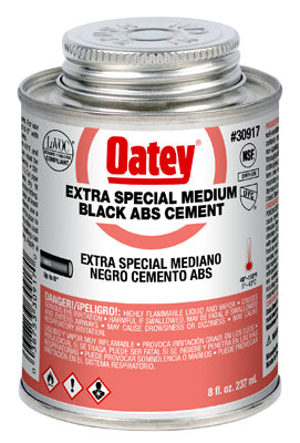 Hardware Store USA | 8OZ BLK MED ABS Cement