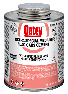 Hardware store usa |  16OZ BLK MED ABS Cement | 30918 | OATEY COMPANY