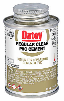 Hardware store usa |  4OZ CLR Reg PVC Cement | 31012V | OATEY COMPANY
