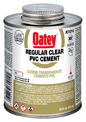 Hardware store usa |  16OZ CLR Reg PVC Cement | 31014V | OATEY COMPANY