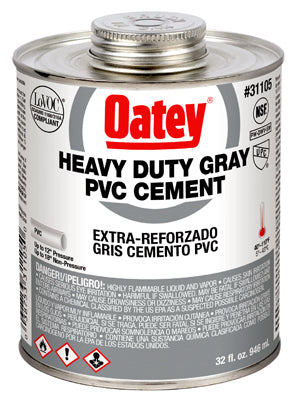 Hardware store usa |  32OZ GRY HVY Cement | 31105V | OATEY COMPANY