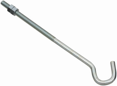 Hardware Store USA | 3/8x10 ZN Hook Bolt/Nut