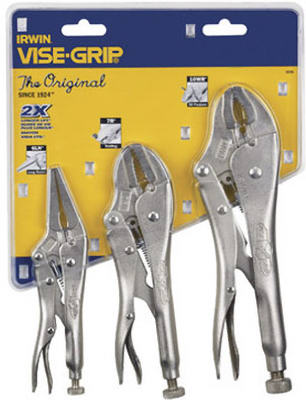 Hardware store usa |  3PC Vise Grip Plier Set | 323S | IRWIN INDUSTRIAL TOOL CO