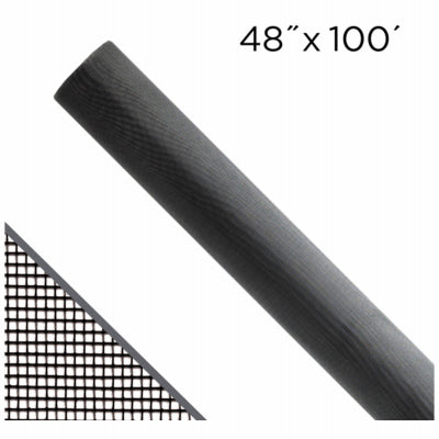 Hardware Store USA | 48x100BLK ALU Scr Cloth