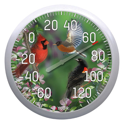 Hardware store usa |  13.25 Birds Thermometer | 6774 | TAYLOR PRECISION PRODUCTS