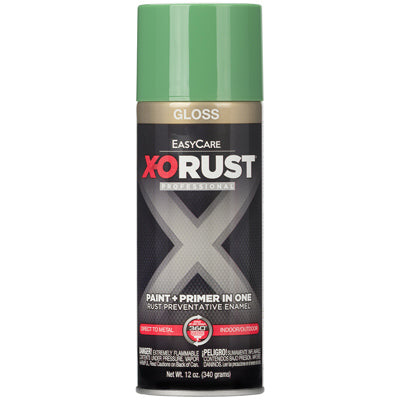 Anti-Rust Enamel Spray Paint & Primer, Safety Green Gloss, 12 oz.