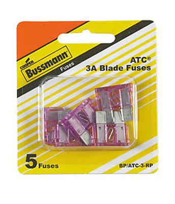 Hardware store usa |  3A ATC Blade Fuse | BP/ATC-3-RP | COOPER BUSSMANN