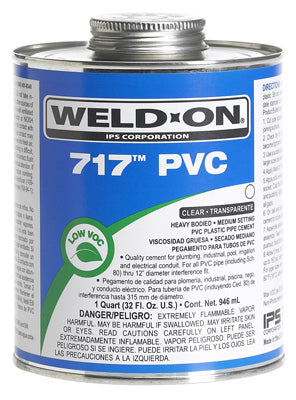 Hardware Store USA | 717 PT CLR PVC Cement