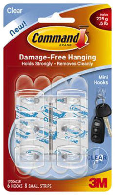 Hardware Store USA | 6PK CLR Mini Hook