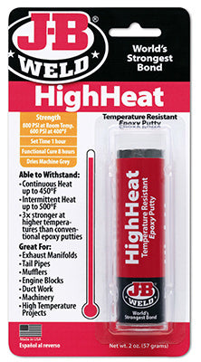 Hardware store usa |  2OZ High Heat Putty | 8297 | J-B WELD CO