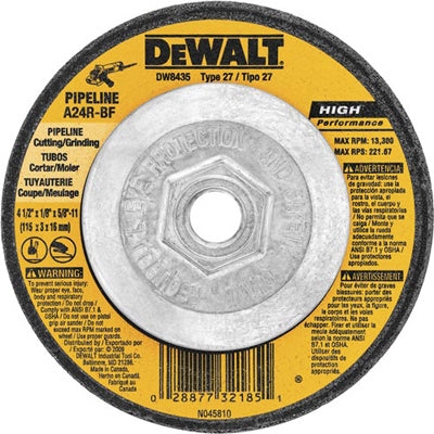 Hardware store usa |  4-1/2x1/8x5/8-11 Wheel | DW8435 | DEWALT ACCESSORIES