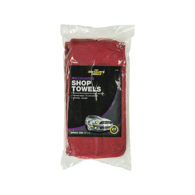 Hardware store usa |  25PK RED Shop Towel | 3-5428 | HOPKINS MFG