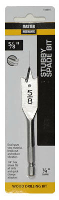 Hardware Store USA | MM 5/8x4 Stub Spade Bit