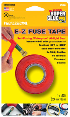 Hardware store usa |  1x10 RED Silicone Tape | 11710156 | SUPER GLUE CORP/PACER TECH