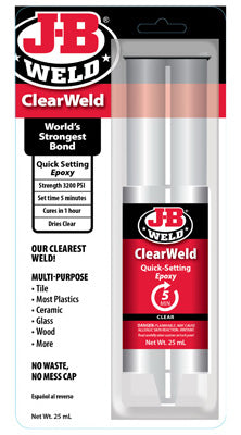 Hardware store usa |  ClearWeld 25 ml Syringe | 50112 | J-B WELD CO