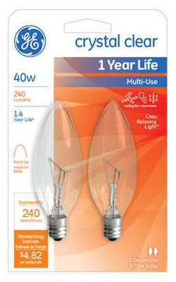 Hardware store usa |  GE2PK40W CLR Blunt Bulb | 75033 | G E LIGHTING