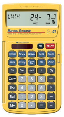 Hardware store usa |  Material Est Calculator | 4019 | CALCULATED INDUSTRIES INC
