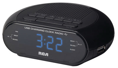 Hardware store usa |  BLK USB Clock Radio | RC207A | AUDIOVOX