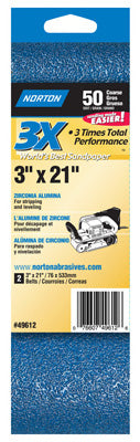 Hardware Store USA | 2PK 3x21 50G Sand Belt