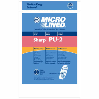 Hardware store usa |  3PK Sharp PU-2 Vac Bag | SHR-14355 | ESSCO