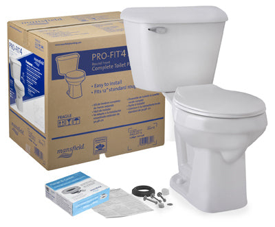 Hardware Store USA | WHT RND Compl Toil Kit