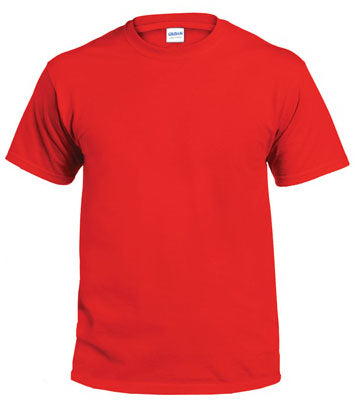 Large red short sleeve tee shirt