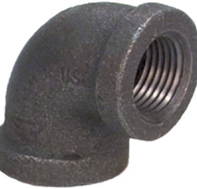 Hardware Store USA | 1/4 BLK 90 DEG Elbow