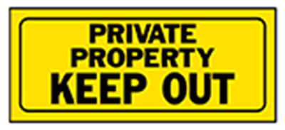 Hardware Store USA | 6x15 Private Keep Sign