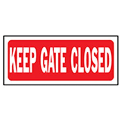 Hardware Store USA | 10x14 Gate Close Sign