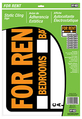 Hardware Store USA | 8.5x12 For Rent Sign | Pack Of 3