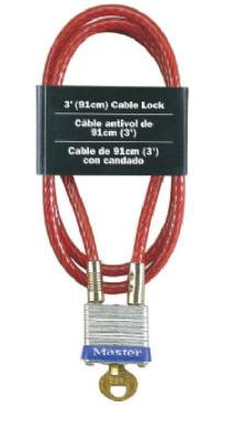 Hardware store usa |  #7 Padlock & Cable | 719-D | MASTER LOCK CO