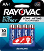 Hardware store usa |  4PK AA Alk Battery | 815-4T | RAYOVAC