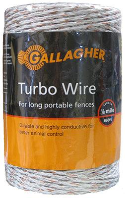 Hardware store usa |  1/16x656 WHT Turbo Wire | G62054 | GALLAGHER NORTH AMERICA