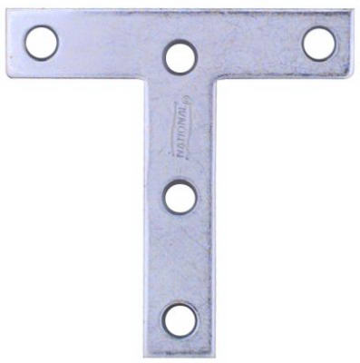 Hardware store usa |  3x3 Zinc T Plate | N266-429 | NATIONAL MFG/SPECTRUM BRANDS HHI