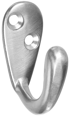 Hardware store usa |  SGL Sat NI Robe Hook | N830-142 | NATIONAL MFG/SPECTRUM BRANDS HHI