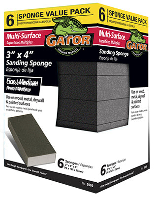 Hardware store usa |  6PK Fin/MED Sand Sponge | 4199 | ALI INDUSTRIES