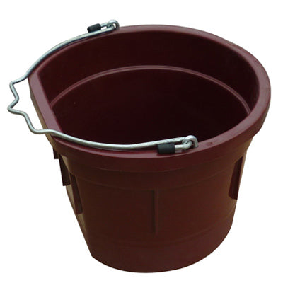 Master Rancher, 8 QT, Brick Red, Flat Sided Utility Bucket