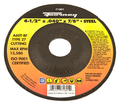 Hardware Store USA | 4.5x.040 Type 27 Wheel