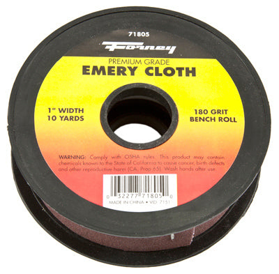 Hardware store usa |  180G 1x10YD Emery Cloth | 71805 | FORNEY INDUSTRIES INC