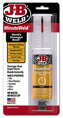 Hardware store usa |  MinuteWeld 25ml Syringe | 50101 | J-B WELD CO