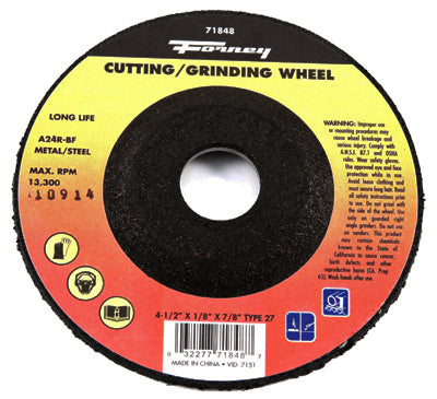 Hardware Store USA | 4.5x1/8x7/8 Grind Wheel