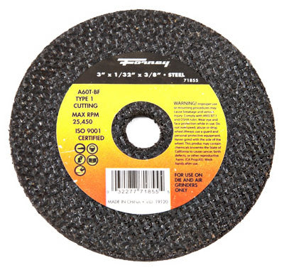 Hardware Store USA | 3x1/32x3/8 T1 Cut Wheel