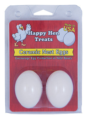 Hardware Store USA | 2PK WHT Cera Nest Eggs