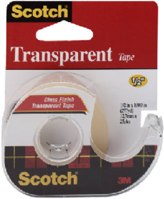 Hardware store usa |  1/2x450 Trans Tape | 144 | 3M COMPANY