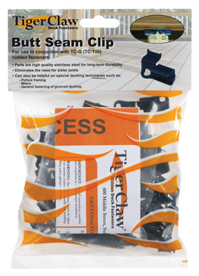 Hardware Store USA | 55PK Butt Seam Clip