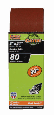 Hardware Store USA | 5PK 3x21 80G Sand Belt