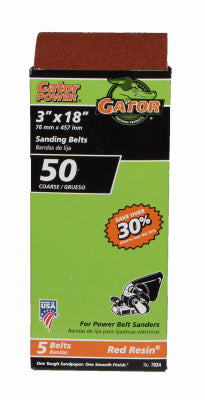 Hardware Store USA | 5PK 3x18 50G Sand Belt